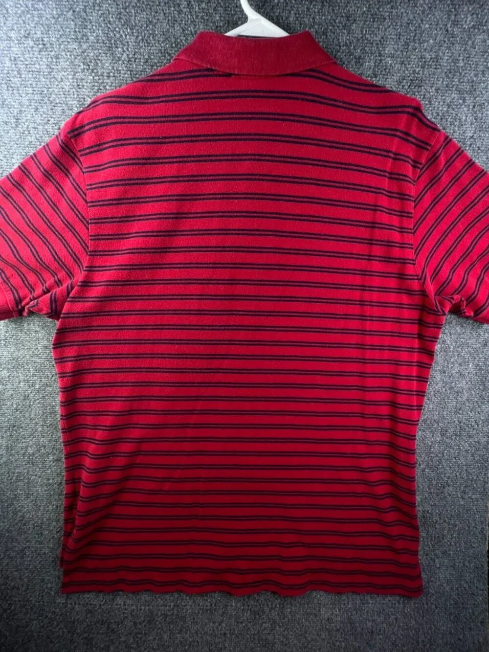 Polo Ralph Lauren Men’s Short Sleeve Polo Shirt USA Red Blue Striped 2XL Adult
